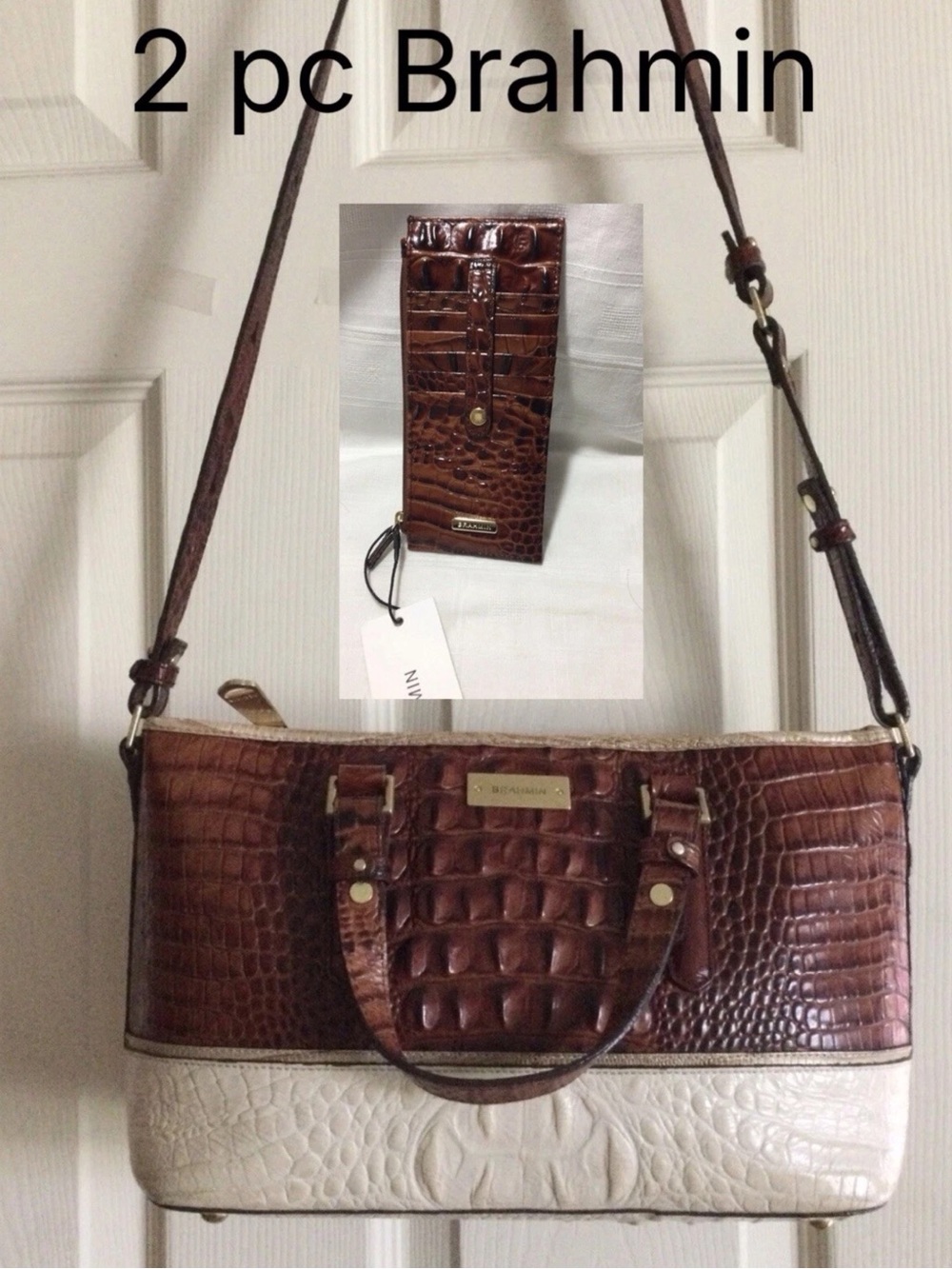 2 Pc. MINI ASHER (gently used,) & SLIM ((BRAND NEW CREDIT CARD WALLET )) PECAN